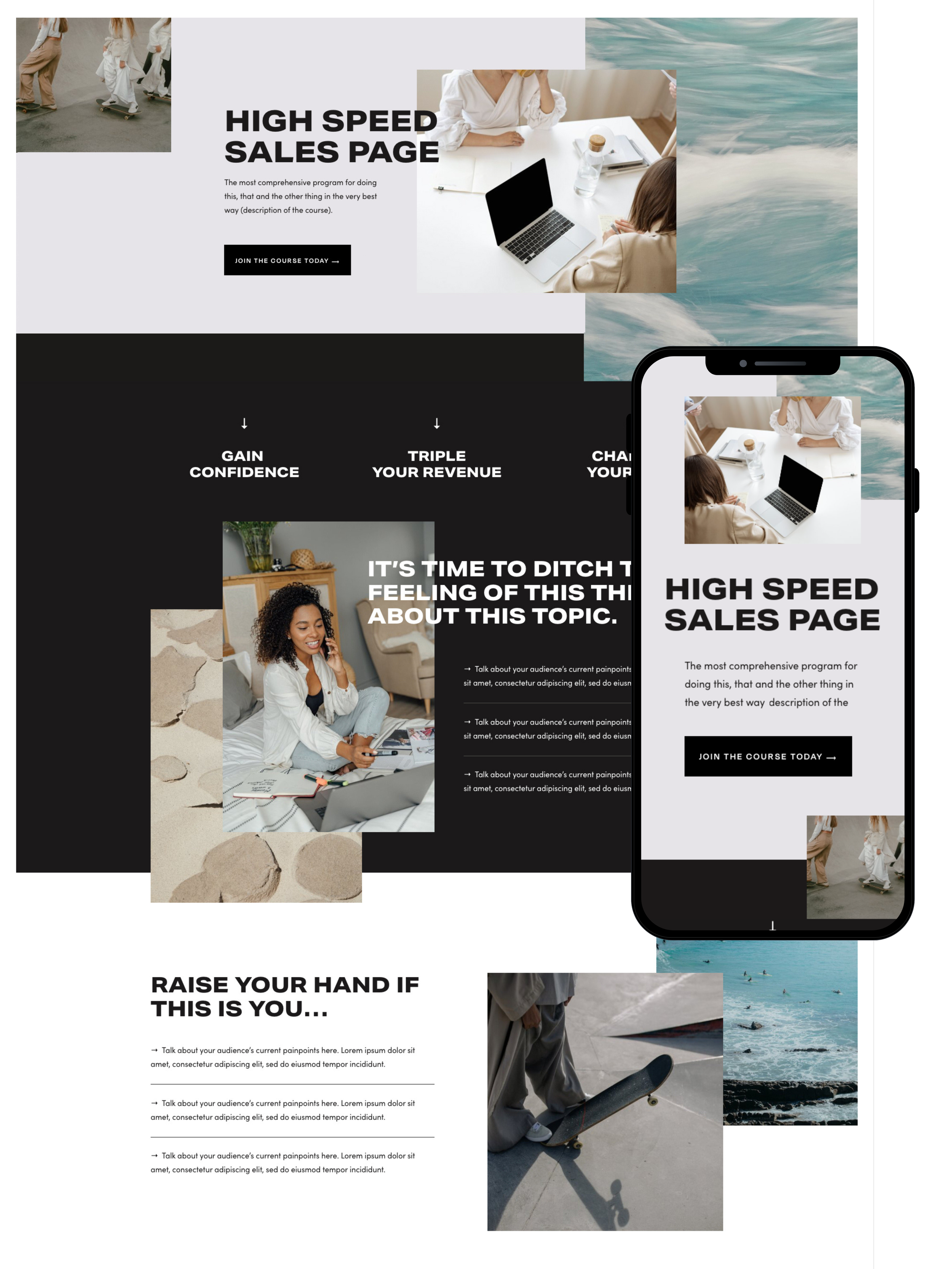 Sales Page Design | Elite Launch Design - Create in Florida for Higher Conversions