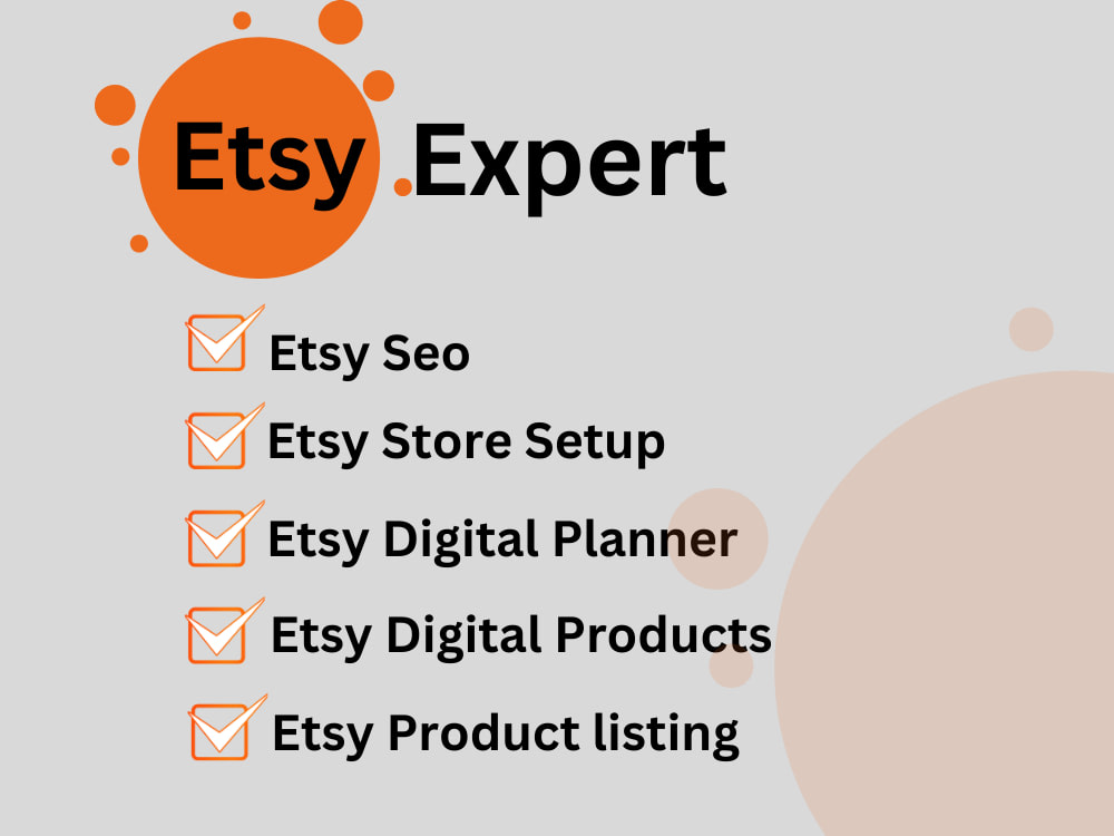 Etsy Shop Setup Service | Branding, SEO, Banner Design, Product Listings in Florida