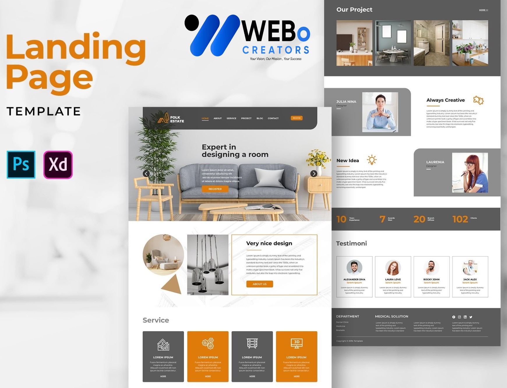Creative Landing Page Designs, Themes, Graphic Elements for Florida Businesses 2026